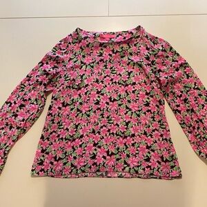Lilly Pulitzer Pink and Green Floral Top